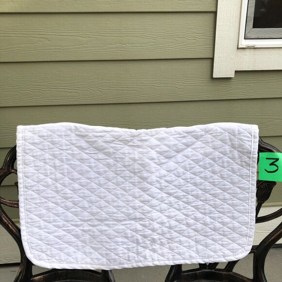 SmartPak Quilted White Baby Saddle Pads (Set of Three) - Picture 11 of 16